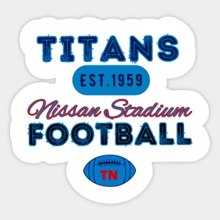 Tennessee Football Vintage Style Sticker